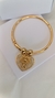 Bracelete com pingente de coração em madrepérola com árvore da vida na internet