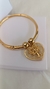 Bracelete com pingente de coração em madrepérola com árvore da vida - LT puro glamour