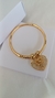 Bracelete com pingente de coração em madrepérola com árvore da vida - comprar online