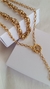 Conjunto colar gravata com detalhe em coração e chocker - LT puro glamour