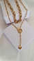 Conjunto colar gravata com detalhe em coração e chocker - comprar online