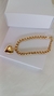 Pulseira corrente veneziana com pingente de coração - comprar online