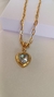 Colar 50cm corrente cartier com pingente de coração em zircônia - LT puro glamour