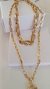 Mix colar e chocker colar 50 cm pingente de coração em zircônia, chocker 40cm corrente entrelaçados - LT puro glamour