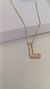 Colar delicado com inicial cravejado em micro zircônia - comprar online