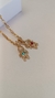 Colar corrente Cartier 50cm com pingente cravejado com menino e menina - comprar online