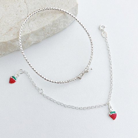 Pulseira infantil Moranguinho
