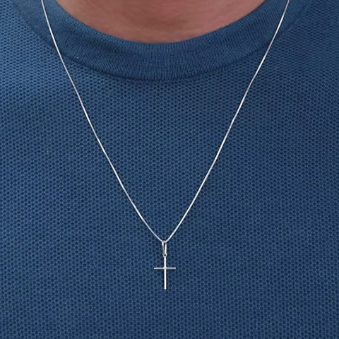 Colar Masculino com crucifixo