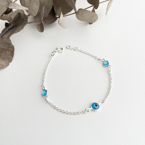 Pulseira Olho Grego Minimalista