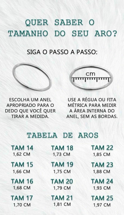 Medindo seu anel
