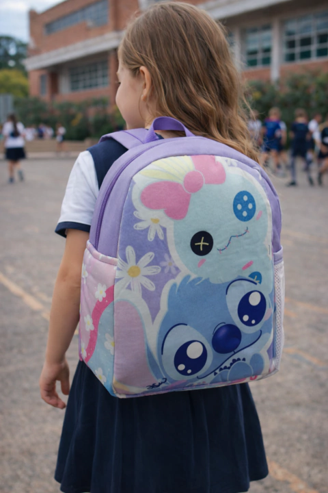 MOCHILA INFANTIL STITCH PASTEL. - comprar online