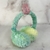 OREJERAS PELUCHE VERDE AGUA - comprar online
