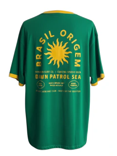Camiseta Oversize Brasil Origem - Algodão Premium Fio 30.1 - Hanahiva