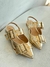 Slingback Dourado Fivelas - Zattoshoes