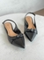Slingback Preto Laço - loja online