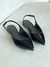 Slingback Preto Verniz