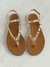 Rasteira Dourada Tachas - Zattoshoes