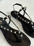 Rasteira Preta Tachas - Zattoshoes
