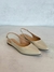 Slingback Básico Off White - Zattoshoes