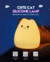 Lâmpada Cute Cat Night - loja online