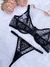 Conjunto Louise Preto - paraíso lingerie