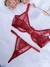 Conjunto Louise Vermelho - paraíso lingerie