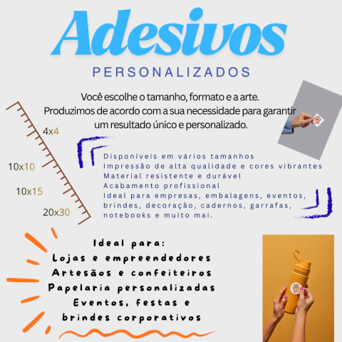 500 Adesivos Personalizados