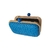 Bolsa em ráfia com detalhe em madeira azul - comprar online