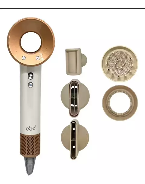 Secador de pelo Abc Super Hair Dryer, 1600 W, color blanco, profesional