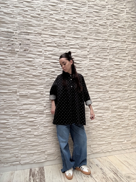 CAMISA OVERSIZE JAZMÍN NOCTURNO - comprar online
