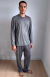 Pijama Manga Longa com Calça - Masculino