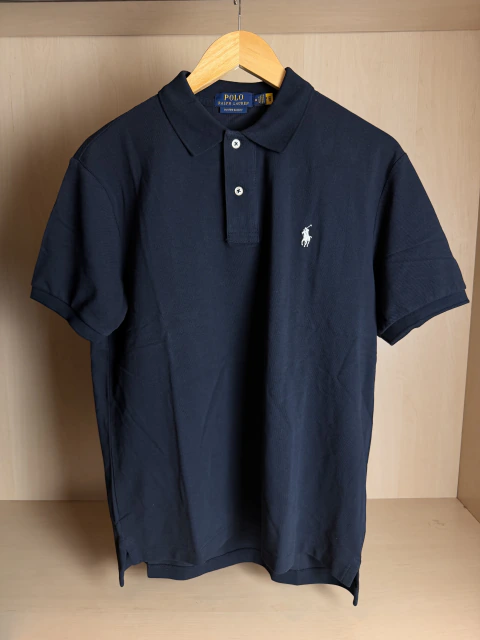 Camisa Polo Ralph Lauren Custom Slim Fit Navy
