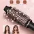 Cerâmica Ionic Curling Iron Escova, display LCD, alisador de cabelo, aqueciment - bloom arella
