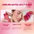 Bastão de brilho labial Jelly Blush, stick blush e lábios