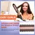 Cerâmica Ionic Curling Iron Escova, display LCD, alisador de cabelo, aqueciment