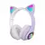 Fone De Ouvido Sem Fio Bluetooth Com Orelhas De Gato - comprar online