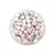 Cuenta plástica Bolita Estrellas de Colores x 10 unidades