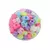 Cuentas plásticas Flor Pastel pasante grande x 10 unidades