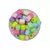 Cuentas plásticas pasante ancho colores pastel x 10 unidades