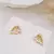 Brinco Chuveirinho com Pedrinhas - Ouro 18k