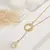 Colar Gravatinha ouro 18k - Pingente Círculo Cravejado - comprar online