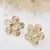 Brinco Flor Trabalhado - Ouro 18k