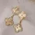 Brinco Trevo Pendurado - Ouro 18k