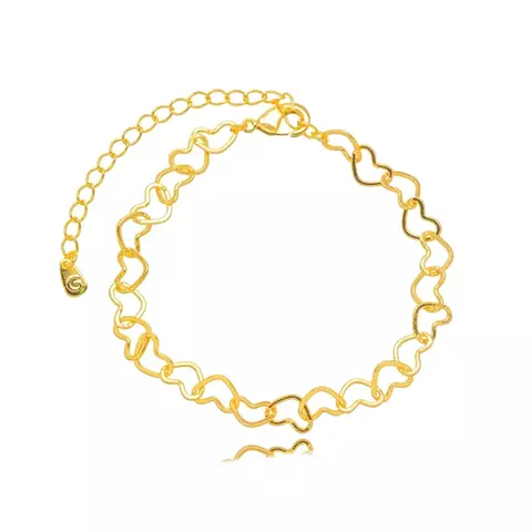 Pulseira Coração Vazado Liso