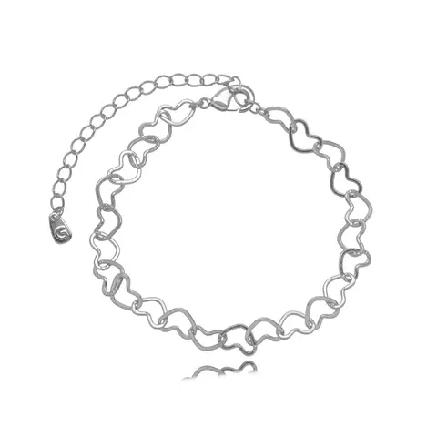 Pulseira Coração Vazado Liso