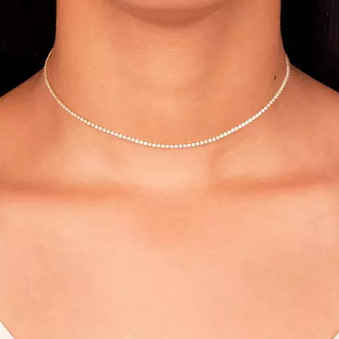 Choker Riviera Zircônia