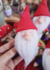 Gnominho Mágico com chapéu vermelho e barba branca, segurando um objeto, em um fundo colorido com outros gnomos.