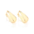 Brinco Argola Lisa Formato U - Banhado a Ouro 18K - Linha Permanente Rommanel - Cód. 522906