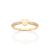 Anel Skinny Coração Banhado a Ouro 18K com Zircônias - Rommanel Cód. 513501