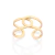 Anel Ajustável Banhado a Ouro 18K - Rommanel Cód. 513494 - comprar online